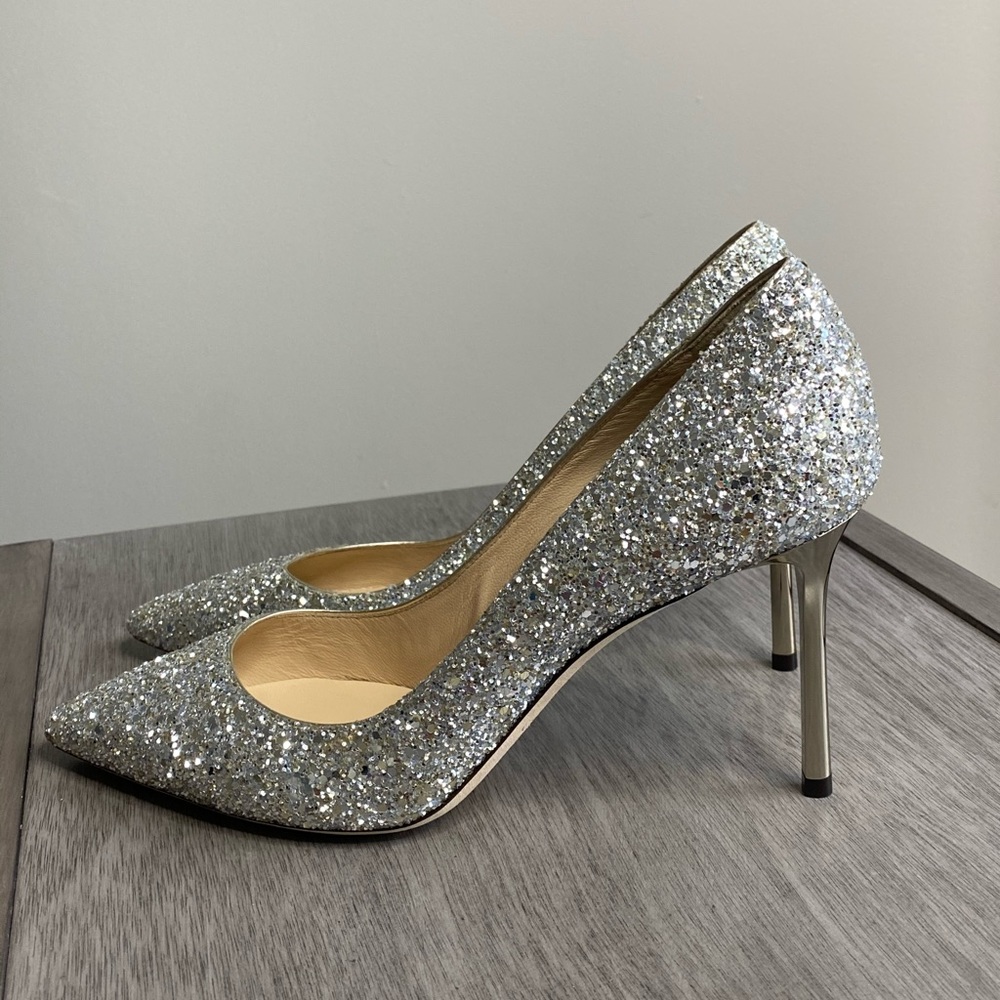 🌸sold🌸Jimmy Choo Romy Gradient Glitter Heels
